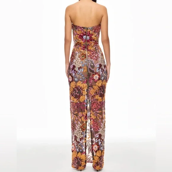 Dahlia Gown Strapless Fitted Embellished Sequin Formal Dress - Picture 7 of 17